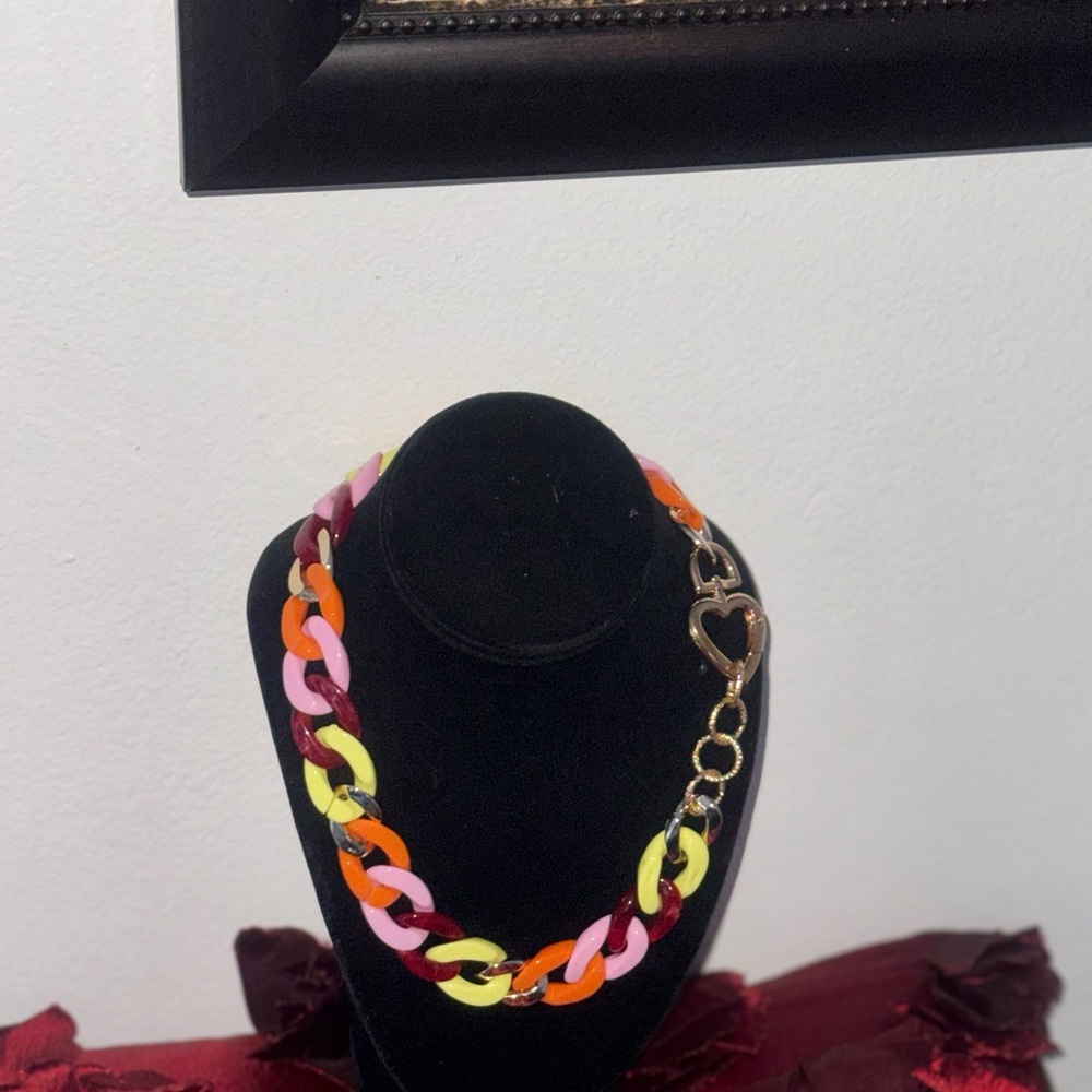 Colorful Chain Link Necklace